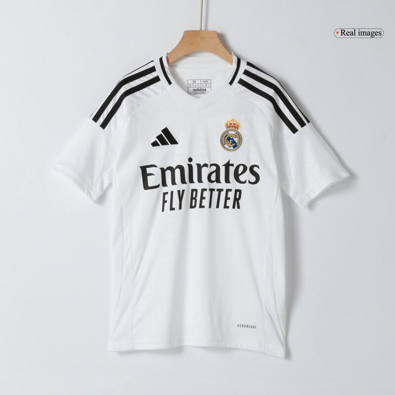 MBAPPÉ #9 Real Madrid Home Kids Soccer Jerseys Kit 2024/25