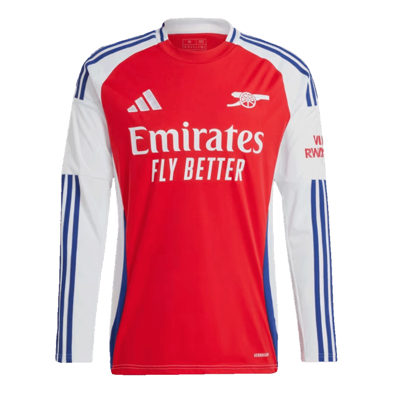 Arsenal Home Long Sleeve Soccer Jersey 2024/25