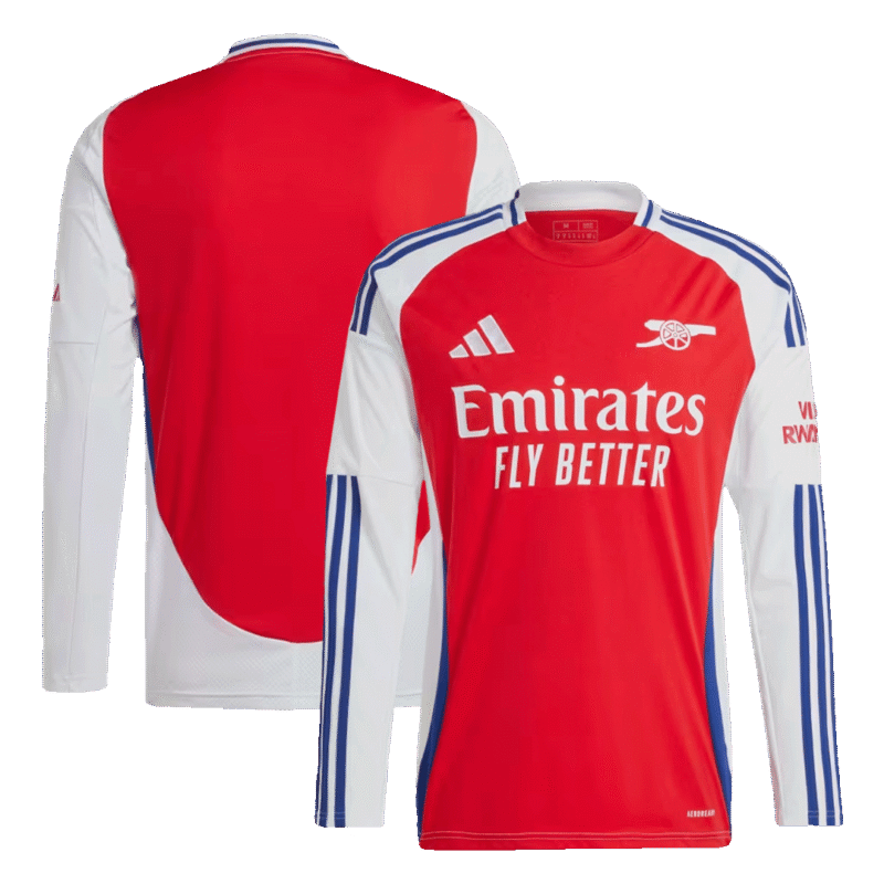 Arsenal Home Long Sleeve Soccer Jersey 2024/25