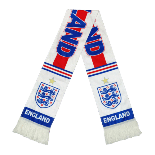 England Soccer Scarf White