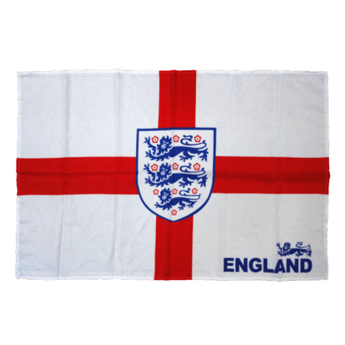 England Team Flag White