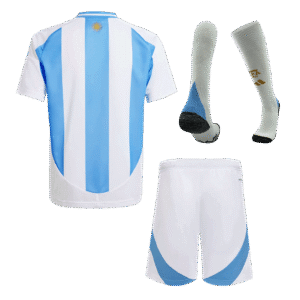 Argentina Home Kids Soccer Jerseys Full Kit Copa America 2024