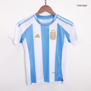 Argentina Home Kids Soccer Jerseys Full Kit Copa America 2024