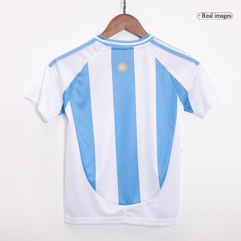 Argentina Home Kids Soccer Jerseys Full Kit Copa America 2024