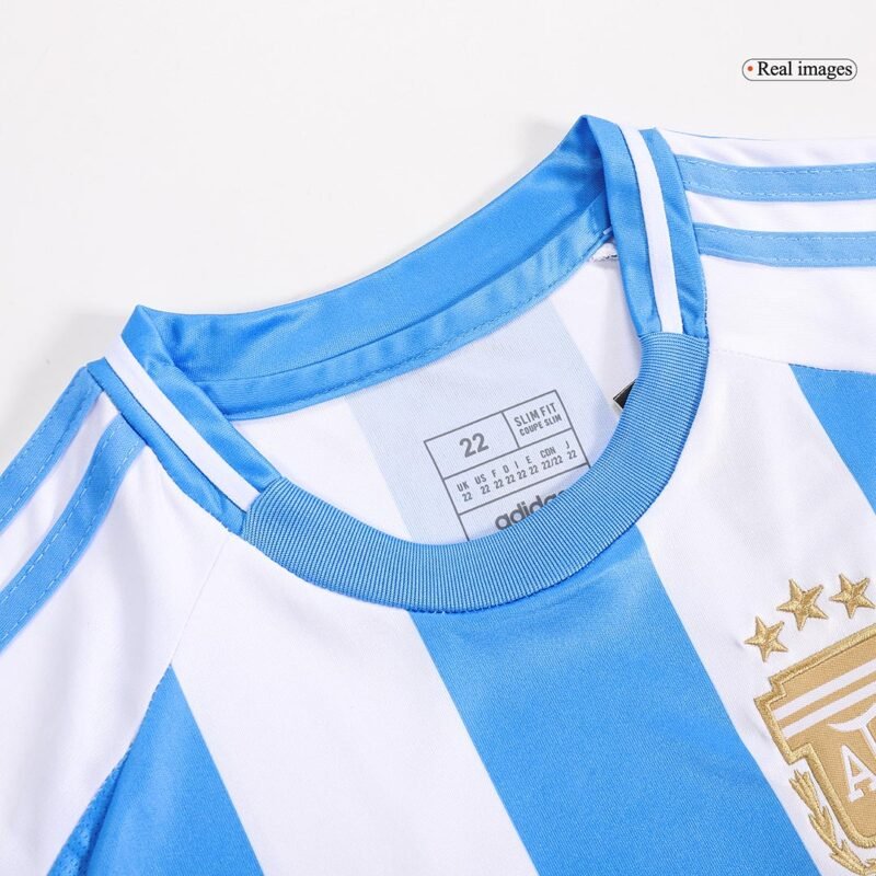 Argentina Home Kids Soccer Jerseys Full Kit Copa America 2024