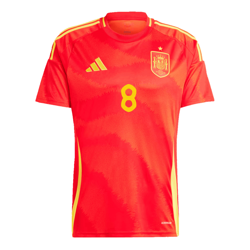 FABIÁN #8 Spain Home Soccer Jersey EURO 2024