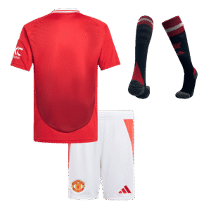 Manchester United Home Kids Soccer Jerseys Full Kit 2024/25