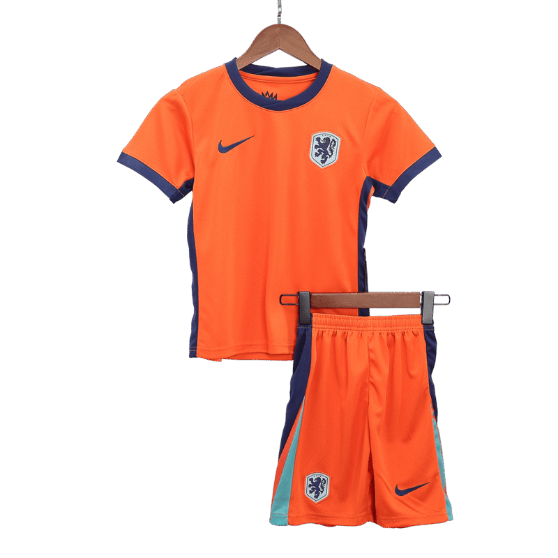 Netherlands Home Kids Soccer Jerseys Full Kit EURO 2024