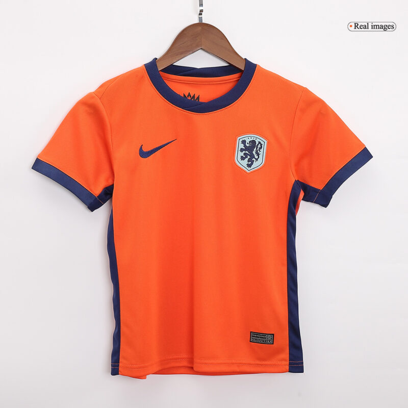 Netherlands Home Kids Soccer Jerseys Full Kit EURO 2024