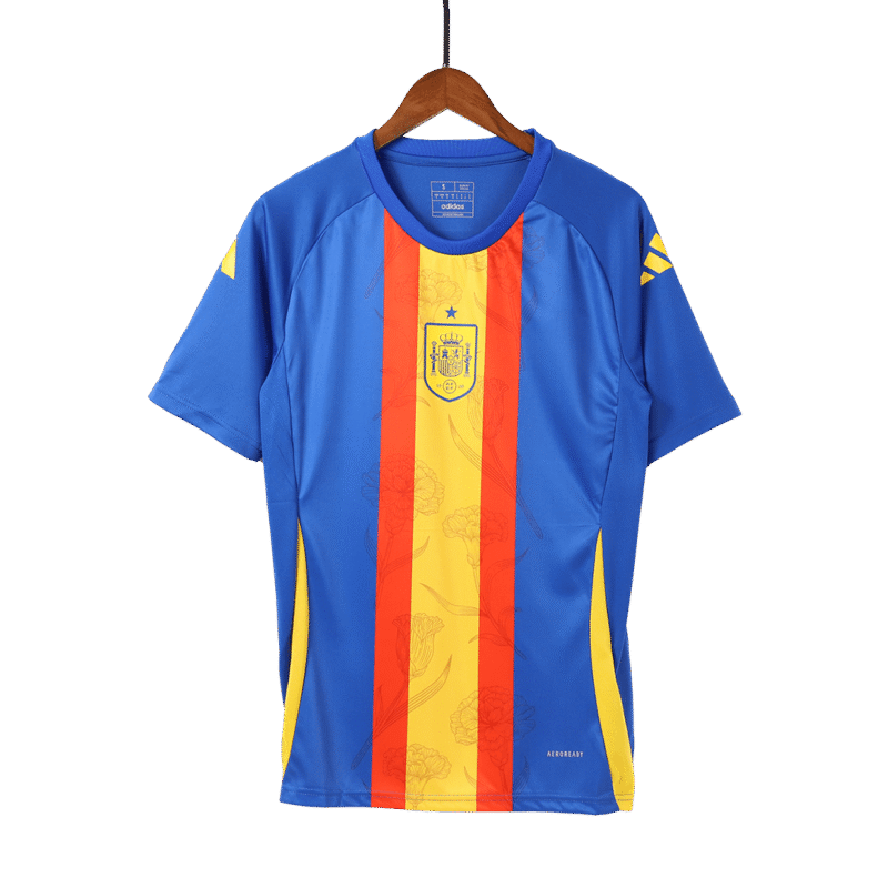 Spain Pre-Match Soccer Jersey EURO 2024 Blue