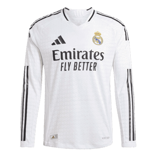Authentic Real Madrid Home Long Sleeve Soccer Jersey 2024/25