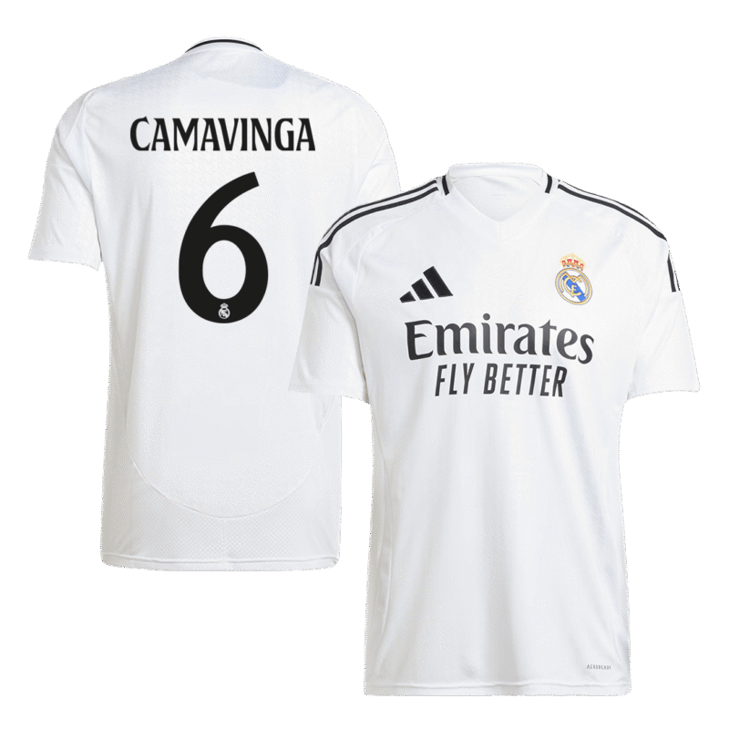 CAMAVINGA #6 Real Madrid Home Soccer Jersey 2024/25