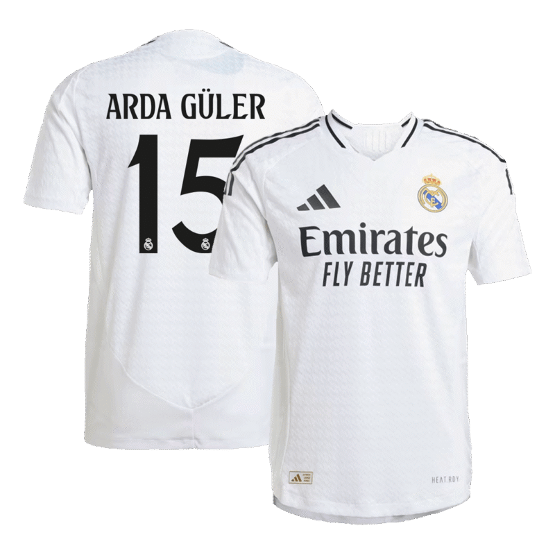 ARDA GÜLER #15 Real Madrid Home Authentic Soccer Jersey 2024/25