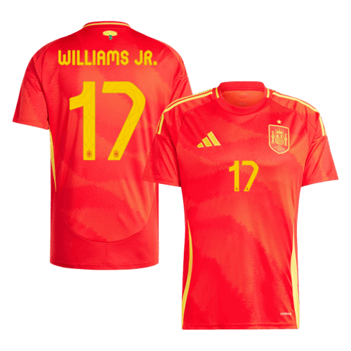 WILLIAMS JR. #17 Spain Home Soccer Jersey EURO 2024