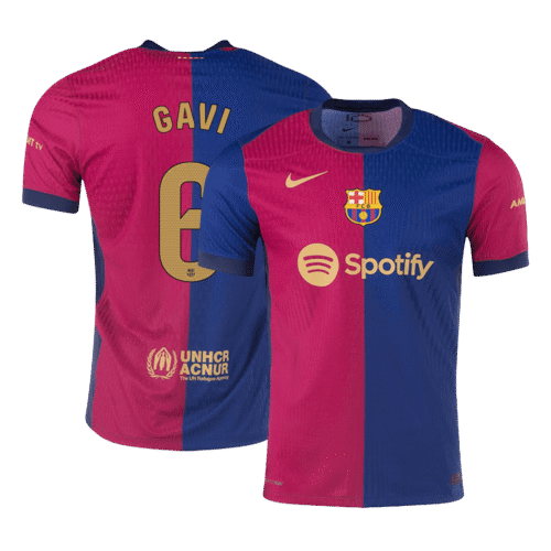 GAVI #6 Barcelona Home Soccer Jersey 2024/25