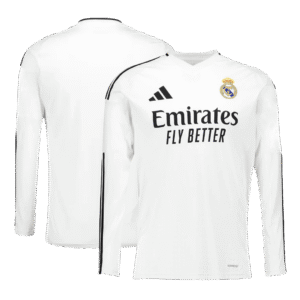 Real Madrid Home Long Sleeve Soccer Jersey 2024/25