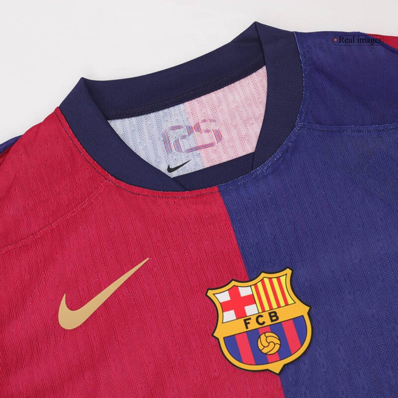 LAMINE YAMAL #19 Barcelona Home Authentic Soccer Jersey 2024/25 - UCL
