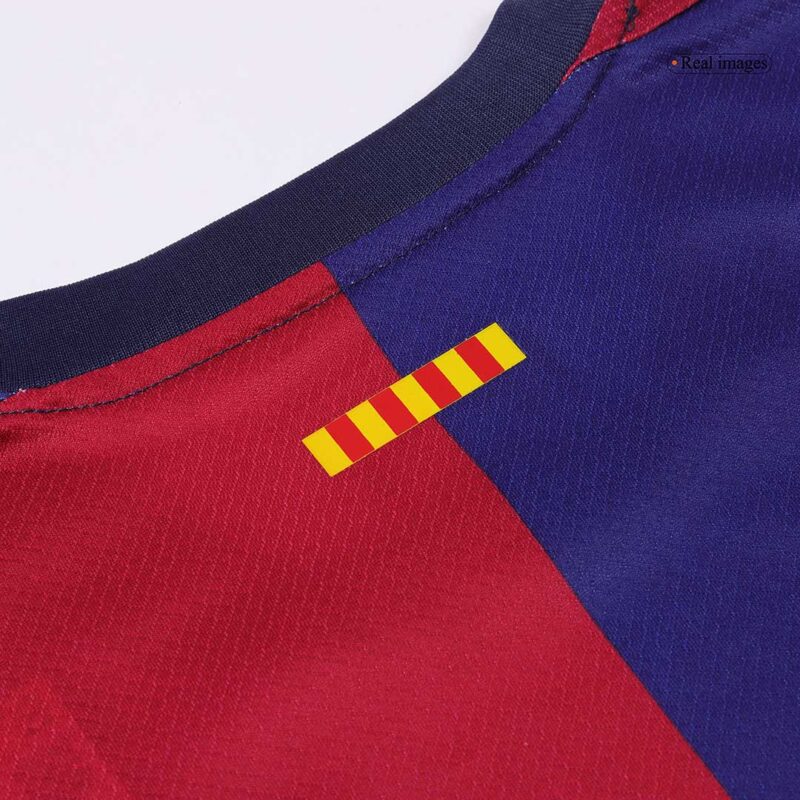 Barcelona Home Kids Soccer Jerseys Kit 2024/25 Spotify Logo Without Text