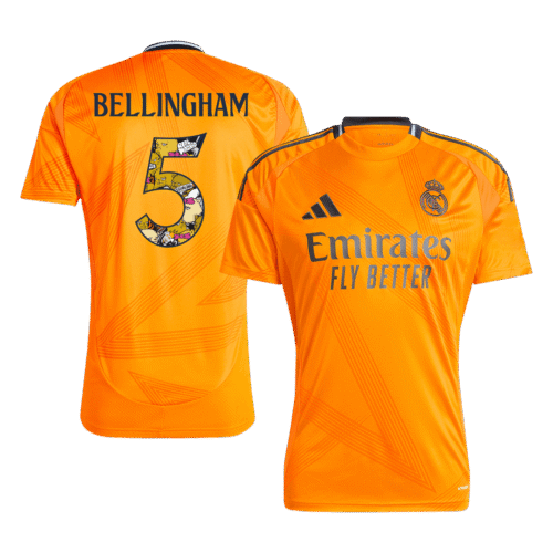 BELLINGHAM #5 Real Madrid Away Soccer Jersey 2024/25 - Bear Champ Font