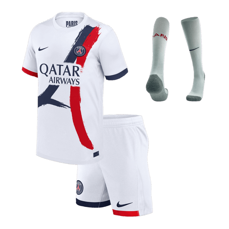 PSG Away Kids Soccer Jerseys Full Kit 2024/25