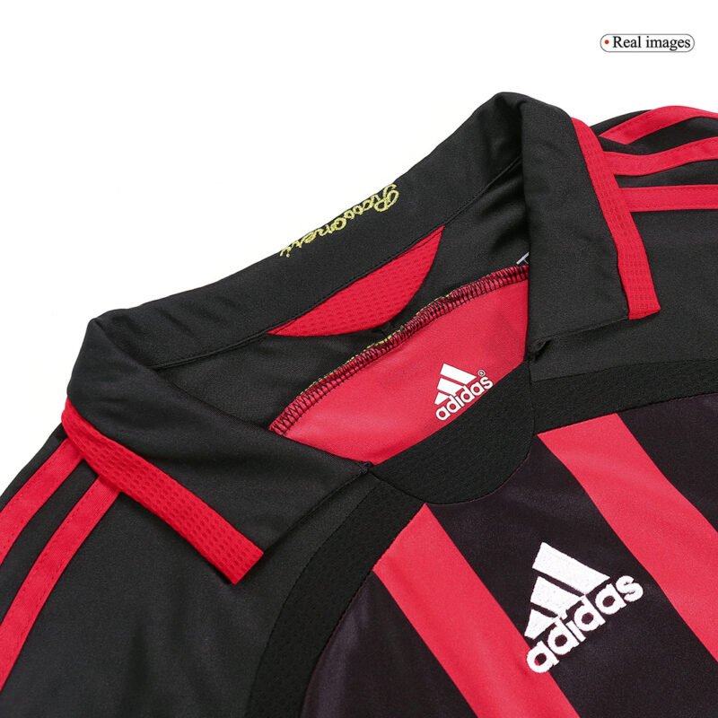 Vintage Soccer Jersey MALDINI #3 AC Milan Home Long Sleeve 2006/07