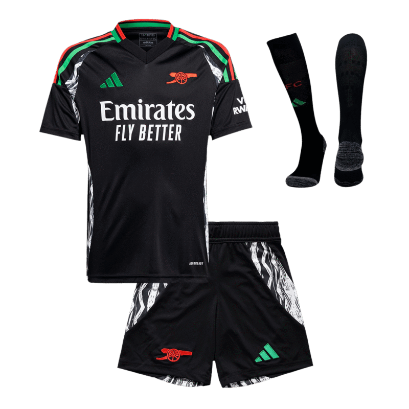 Arsenal Away Kids Soccer Jerseys Full Kit 2024/25
