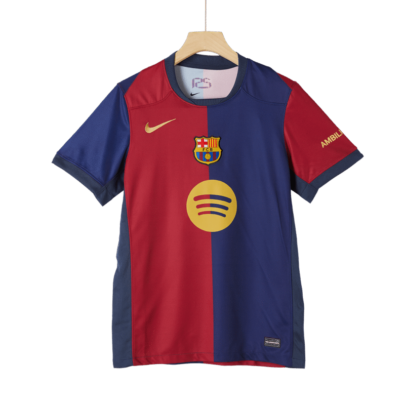 Barcelona Home Soccer Jersey 2024/25-Spotify Logo Without Text