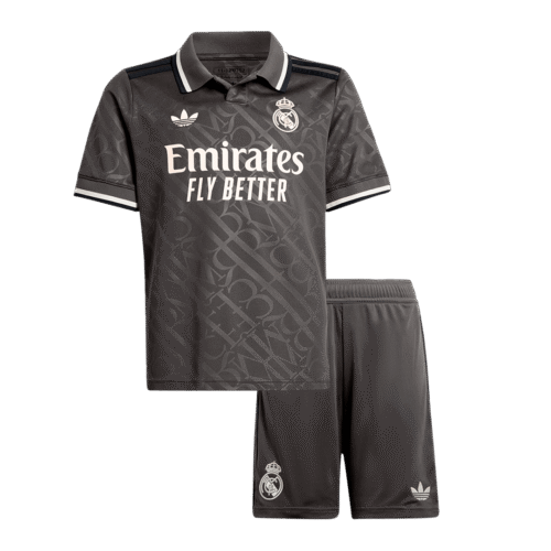 Camisolas de futebol para crianças do Real Madrid Third Away Kit 2024/25