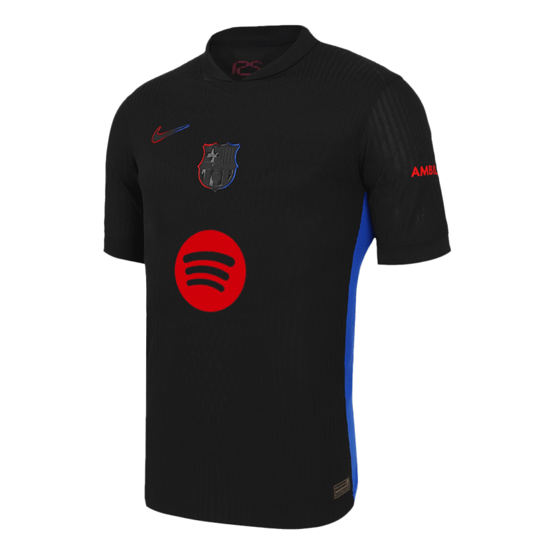 Barcelona Away Authentic Soccer Jersey 2024/25 - Spotify Logo Without Text