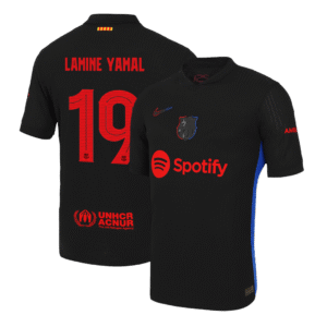LAMINE YAMAL #19 Barcelona Away Authentic Soccer Jersey 2024/25- UCL
