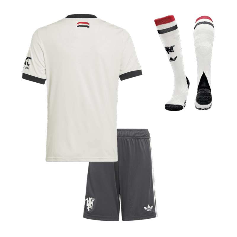 Manchester United Third Away Kids Soccer Jerseys Full Kit 2024/25