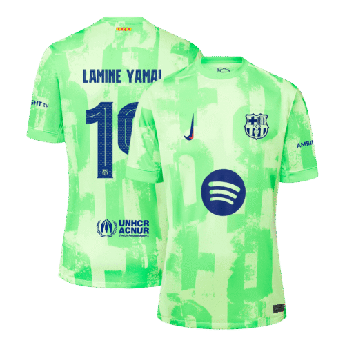 LAMINE YAMAL #19 Barcelona Third Away Soccer Jersey 2024/25 - UCL（Spotify Logo Without Text）