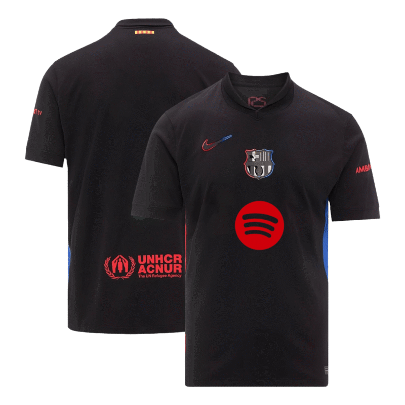 Barcelona Away Soccer Jersey 2024/25- Logo Spotify sans texte