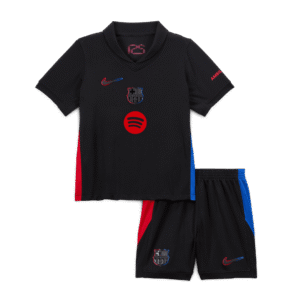 Barcelona Away Kids Soccer Jerseys Kit 2024/25 - Spotify Logo Without Text