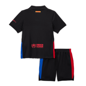 Barcelona Away Kids Soccer Jerseys Kit 2024/25 - Spotify Logo Without Text