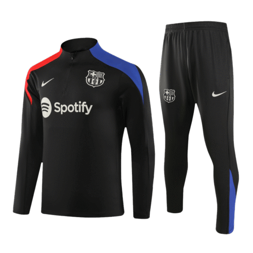 Kit Sweatshirt à fermeture éclair Barcelone (Haut+Pantalon) 24/25