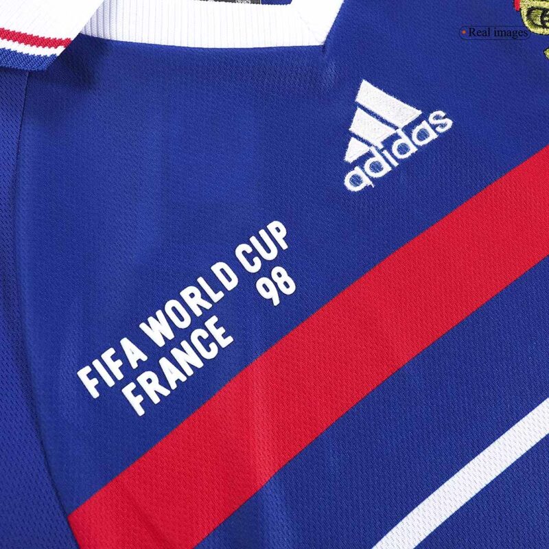 Vintage Soccer Jersey ZIDANE #10 France Home 1998