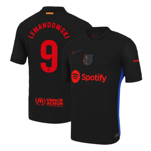 LEWANDOWSKI #9 Barcelona Away Authentic Soccer Jersey 2024/25