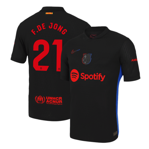 F.DE JONG #21 Barcelona Away Authentic Soccer Jersey 2024/25
