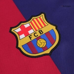 LAMINE YAMAL #19 Barcelona Home Soccer Jersey 2024/25 - Logo Spotify Sans Texte