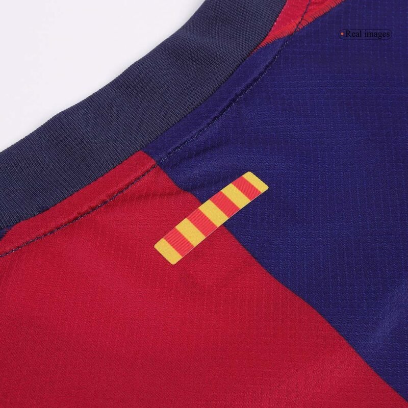 LAMINE YAMAL #19 Barcelona Home Soccer Jersey 2024/25 - Logo Spotify Sans Texte