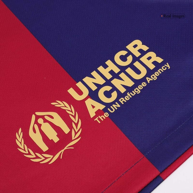 LAMINE YAMAL #19 Barcelona Home Soccer Jersey 2024/25 - Logo Spotify Sans Texte