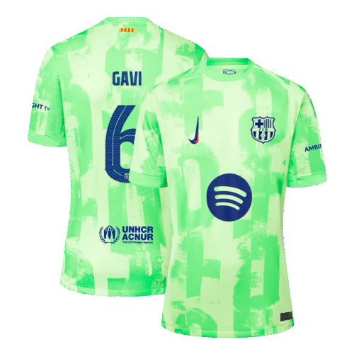 GAVI #6 Barcelona Third Away Soccer Jersey 2024/25 - UCL（Spotify Logo Without Text）