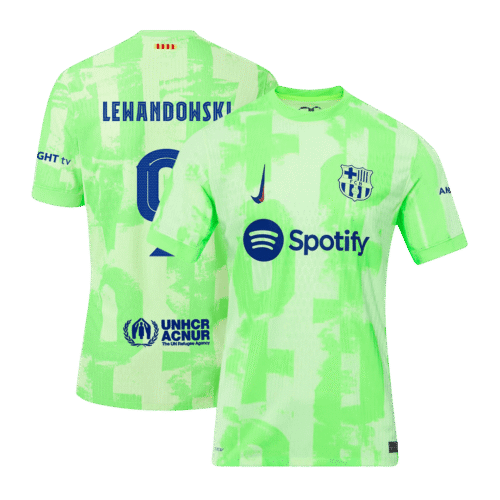 LEWANDOWSKI #9 Barcelona Third Away Authentic Soccer Jersey 2024/25 - UCL