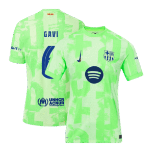 GAVI #6 Barcelona Third Away Authentic Soccer Jersey 2024/25- UCL（Spotify Logo Without Text）