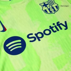LAMINE YAMAL #19 Barcelona Third Away Authentic Soccer Jersey 2024/25- UCL（Spotify Logo Without Text）