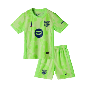 Barcelona Third Away Kids Soccer Jerseys Kit 2024/25 - UCL (Spotify Logo Without Text)