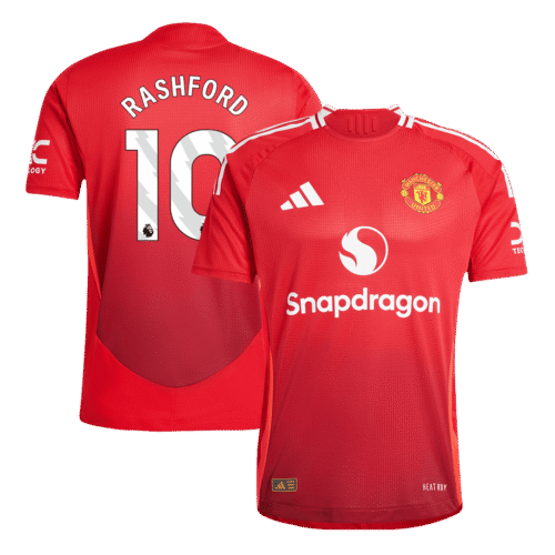 RASHFORD #10 Manchester United Home Authentic Soccer Jersey 2024/25