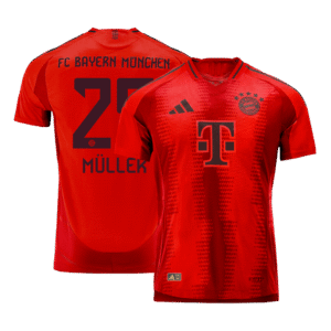 MÜLLER #25 Bayern Munich Home Authentic Soccer Jersey 2024/25