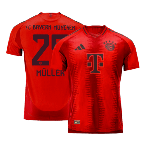 MÜLLER #25 Bayern Munich Home Authentic Soccer Jersey 2024/25